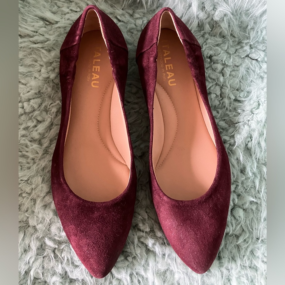 Italeau flats shoes Mara Katie 2028C 319 Camoscio Wine 9/39.5 Medium